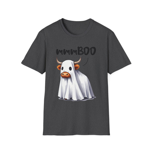 mmmBoo Cute Halloween Cow Unisex T-Shirt - 'mmmBOO'