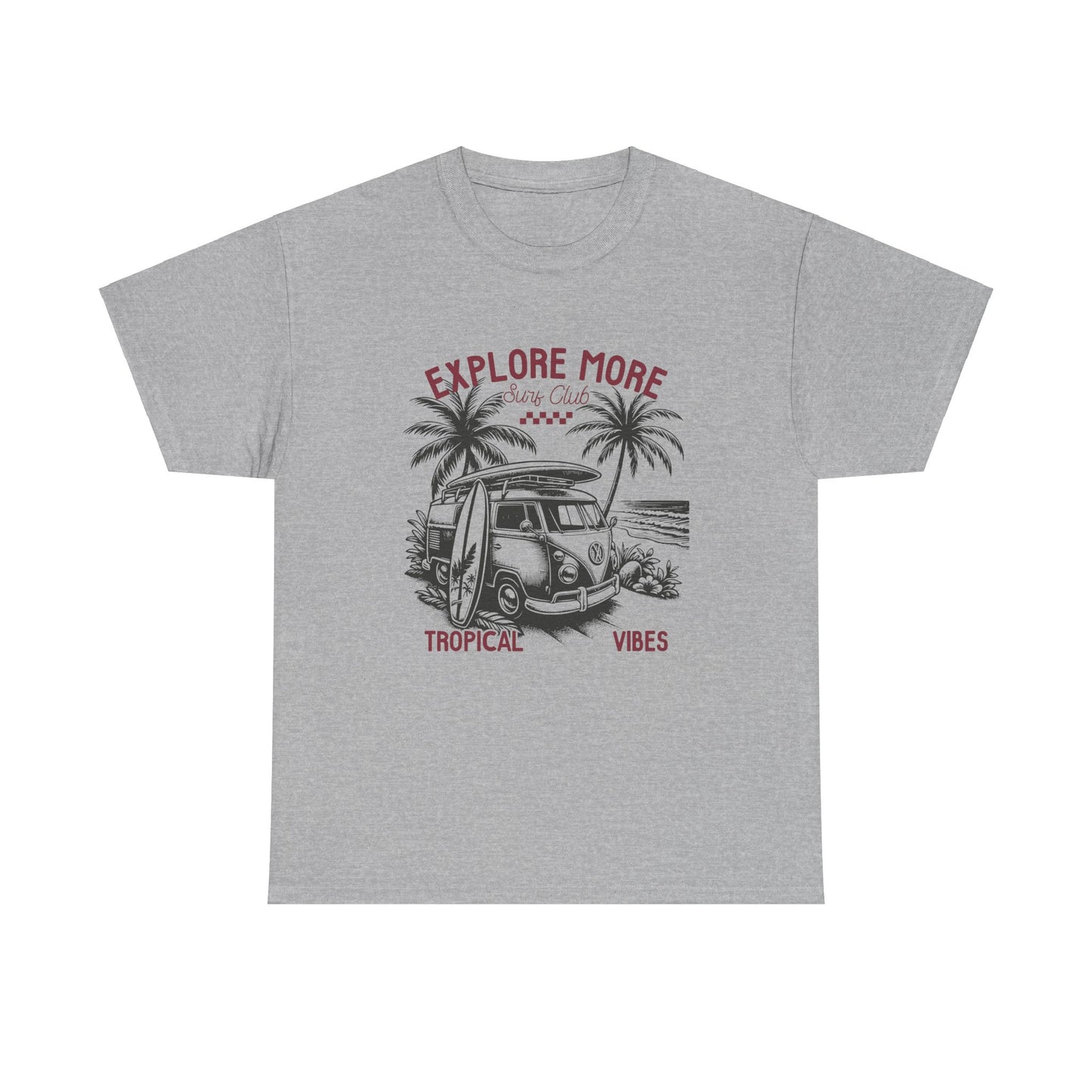 Explore More Surf Club Vintage Summer/Surf Unisex Heavy Cotton Tee