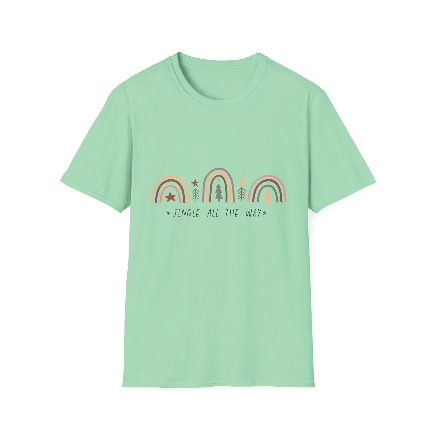 Jingle All the Way Unisex Softstyle T-Shirt – Festive Holiday Christmas Vibes