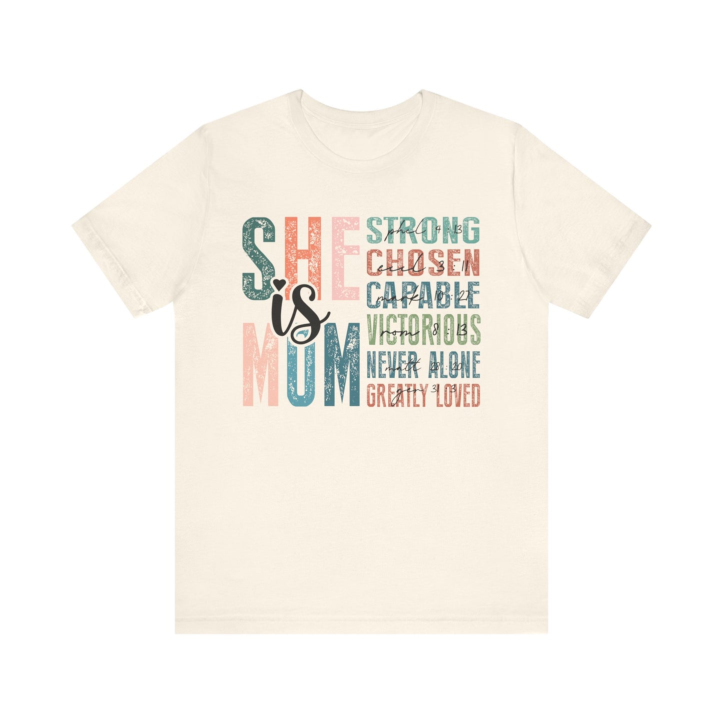 She is Mom Unisex Jersey Short Sleeve Tee