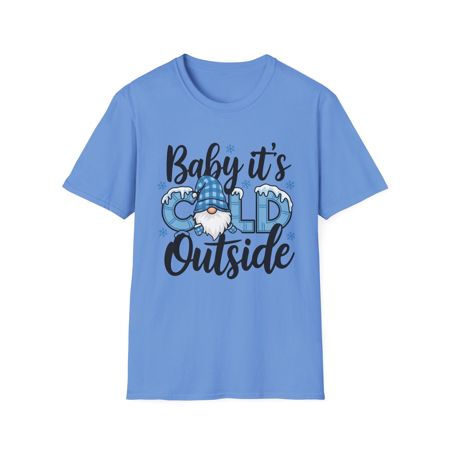 Baby It's Cold Outside Unisex Softstyle T-Shirt - Cozy Winter Vibes