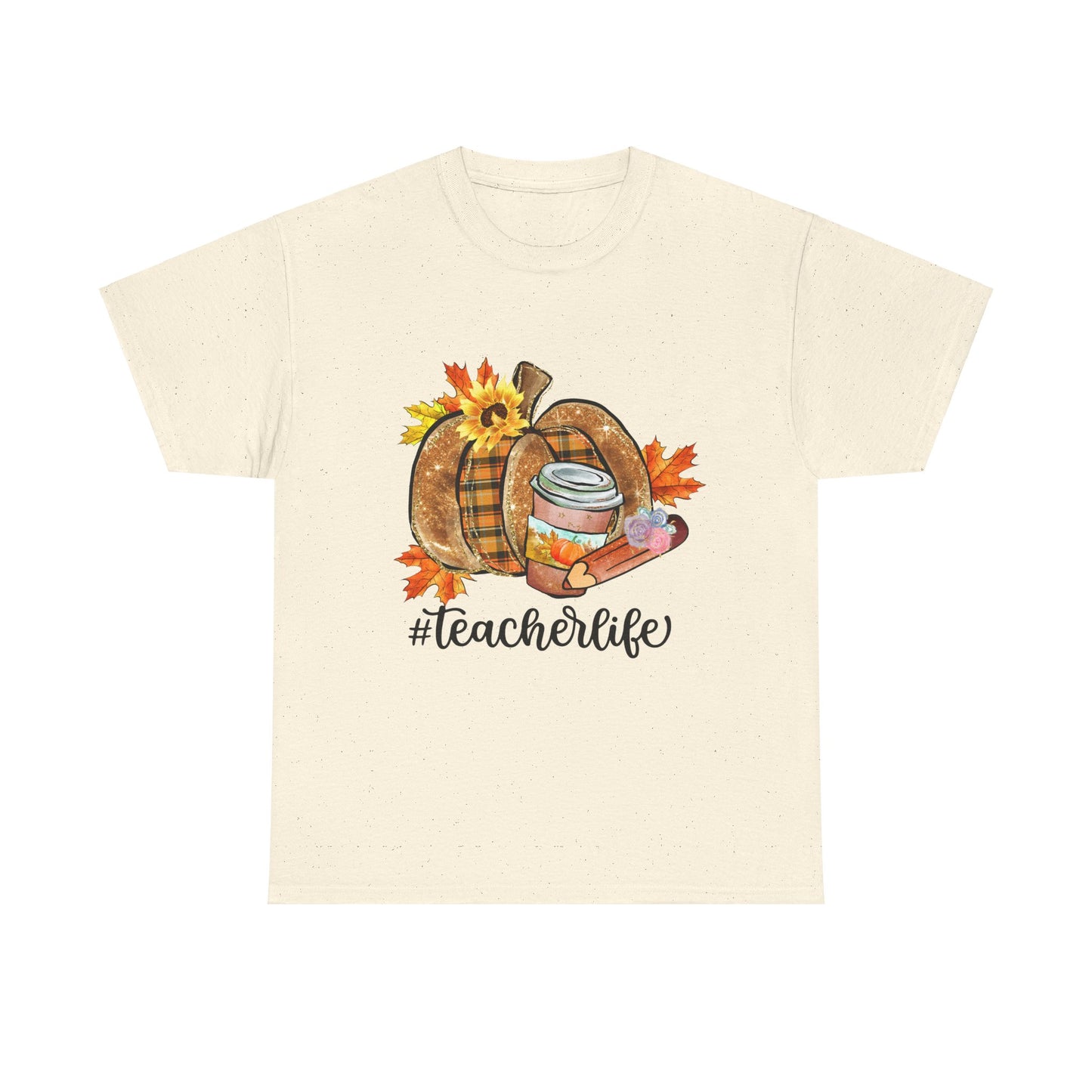 Fall Teacher Life Unisex Heavy Cotton Tee