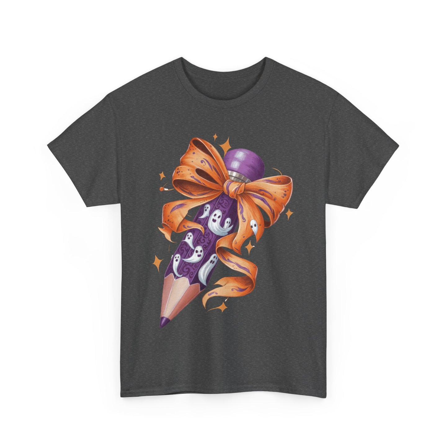 Spooky Pencil Graphic Tee - Perfect for Halloween School Teacher