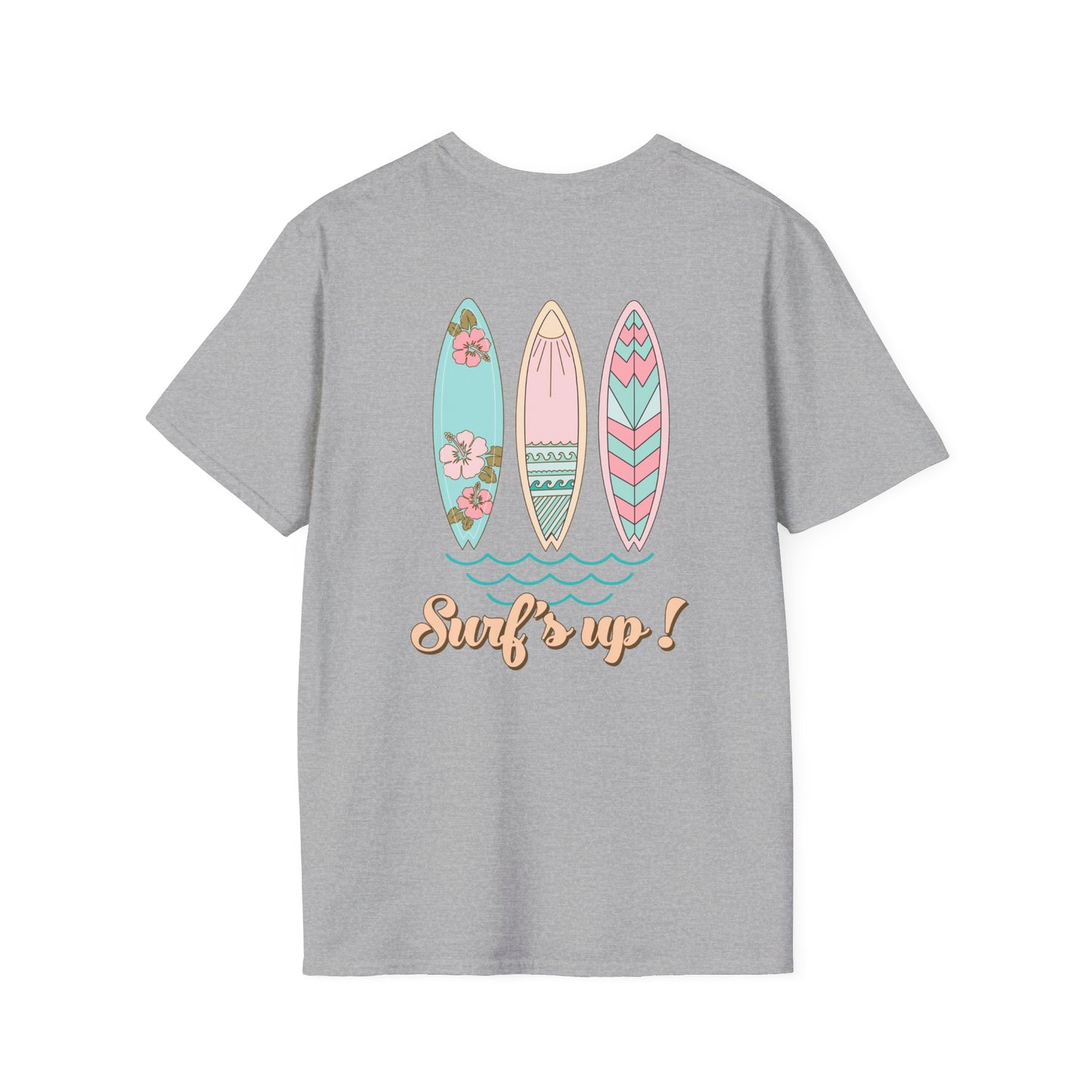 Summer Surfs Up Unisex Softstyle T-Shirt