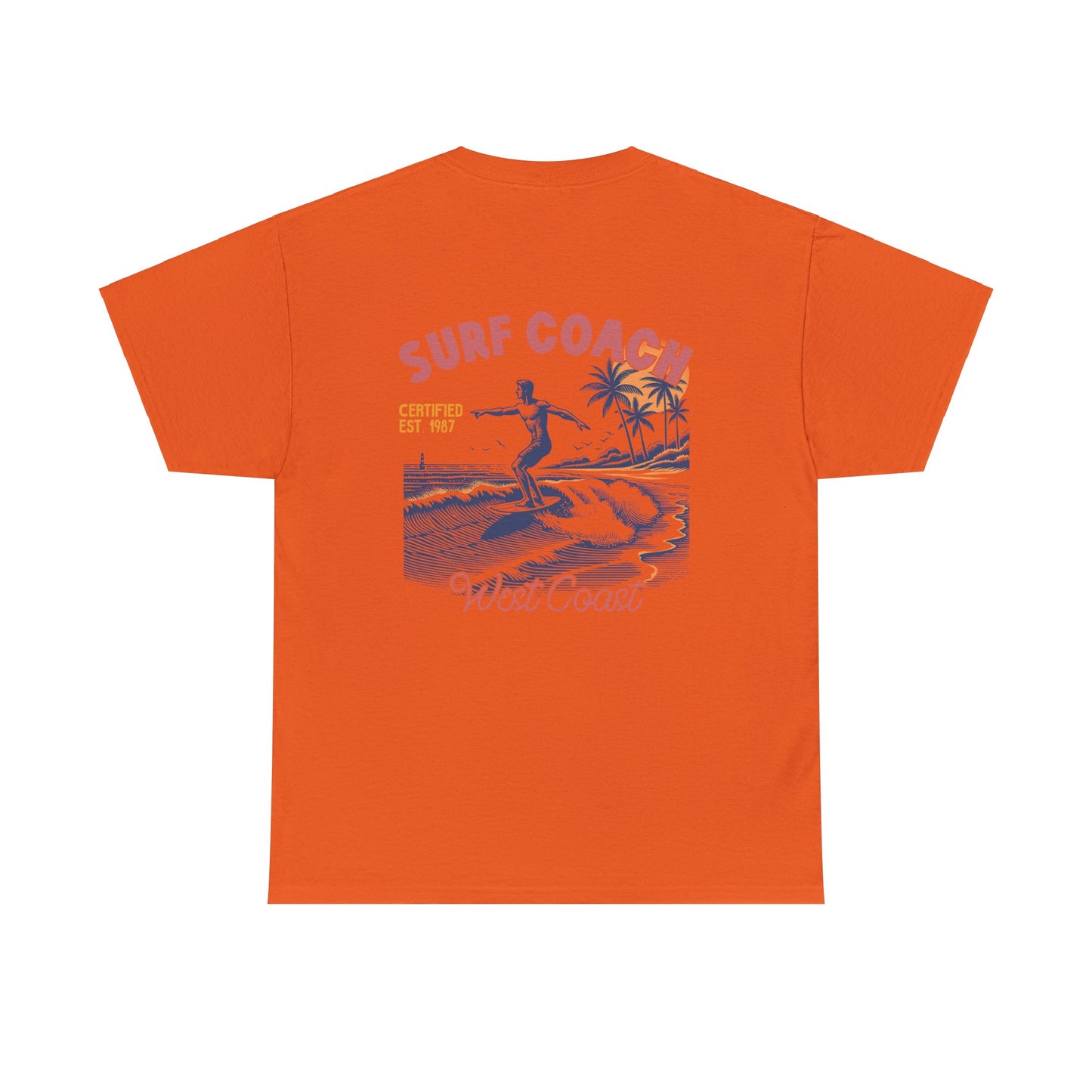 Big Waves Surf Coach Unisex Heavy Cotton Tee