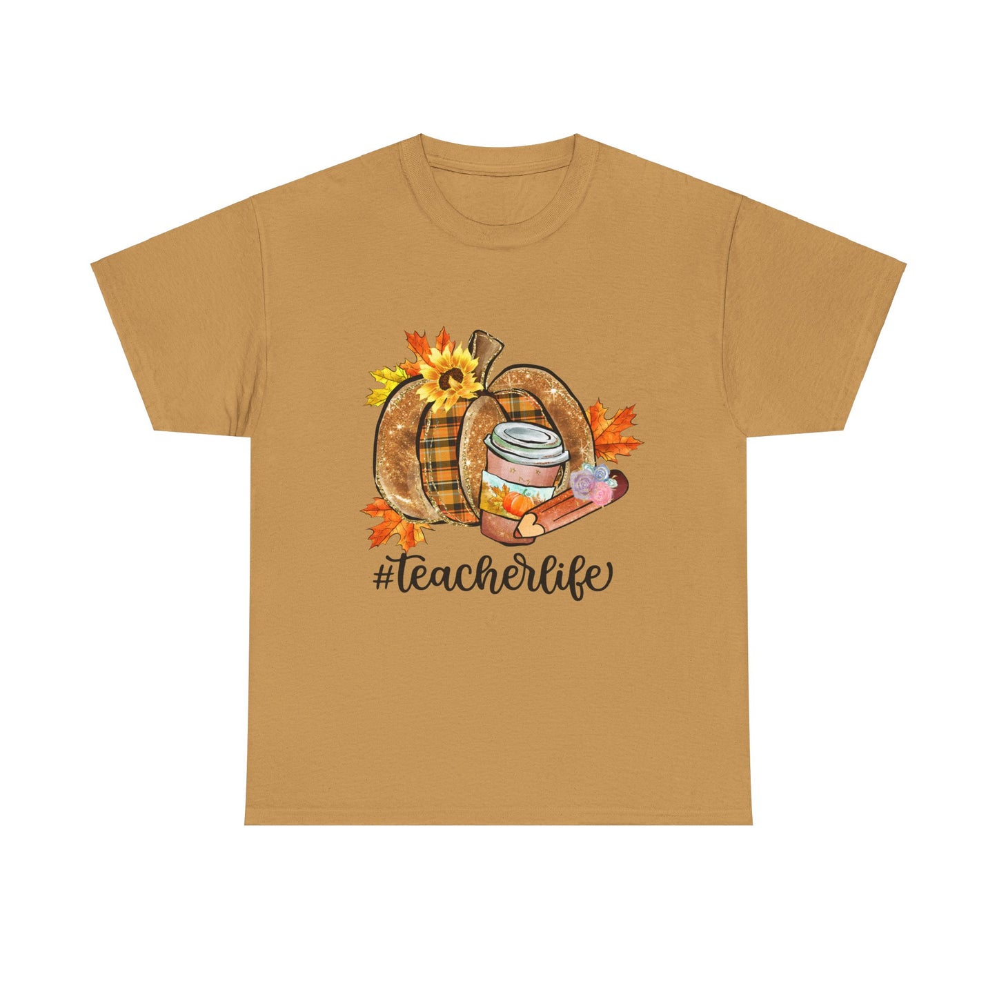 Fall Teacher Life Unisex Heavy Cotton Tee