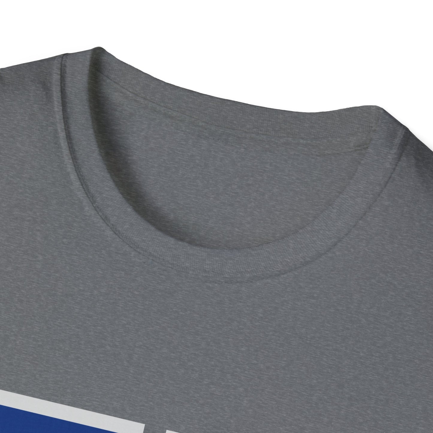 Monroe M Blue Orange Monroe Unisex Softstyle T-Shirt - Casual Comfort & Custom Style