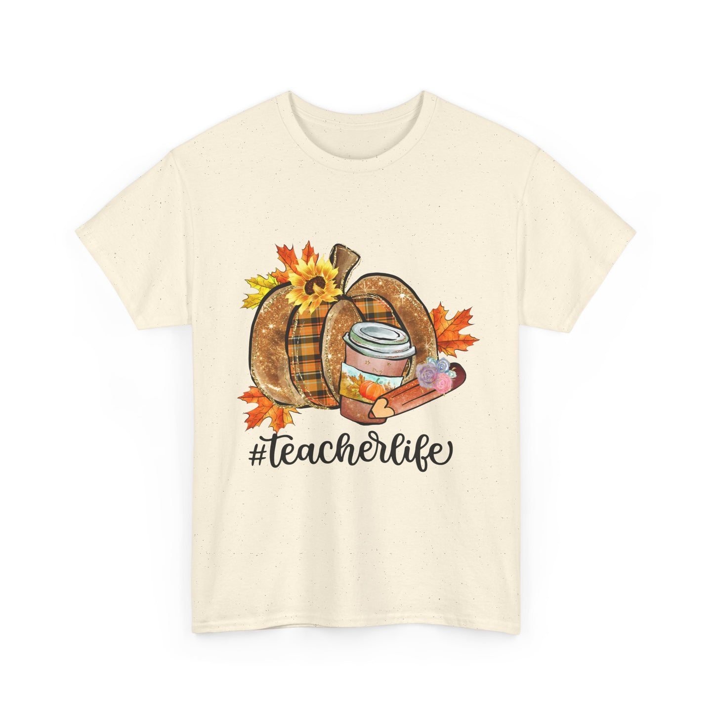 Fall Teacher Life Unisex Heavy Cotton Tee