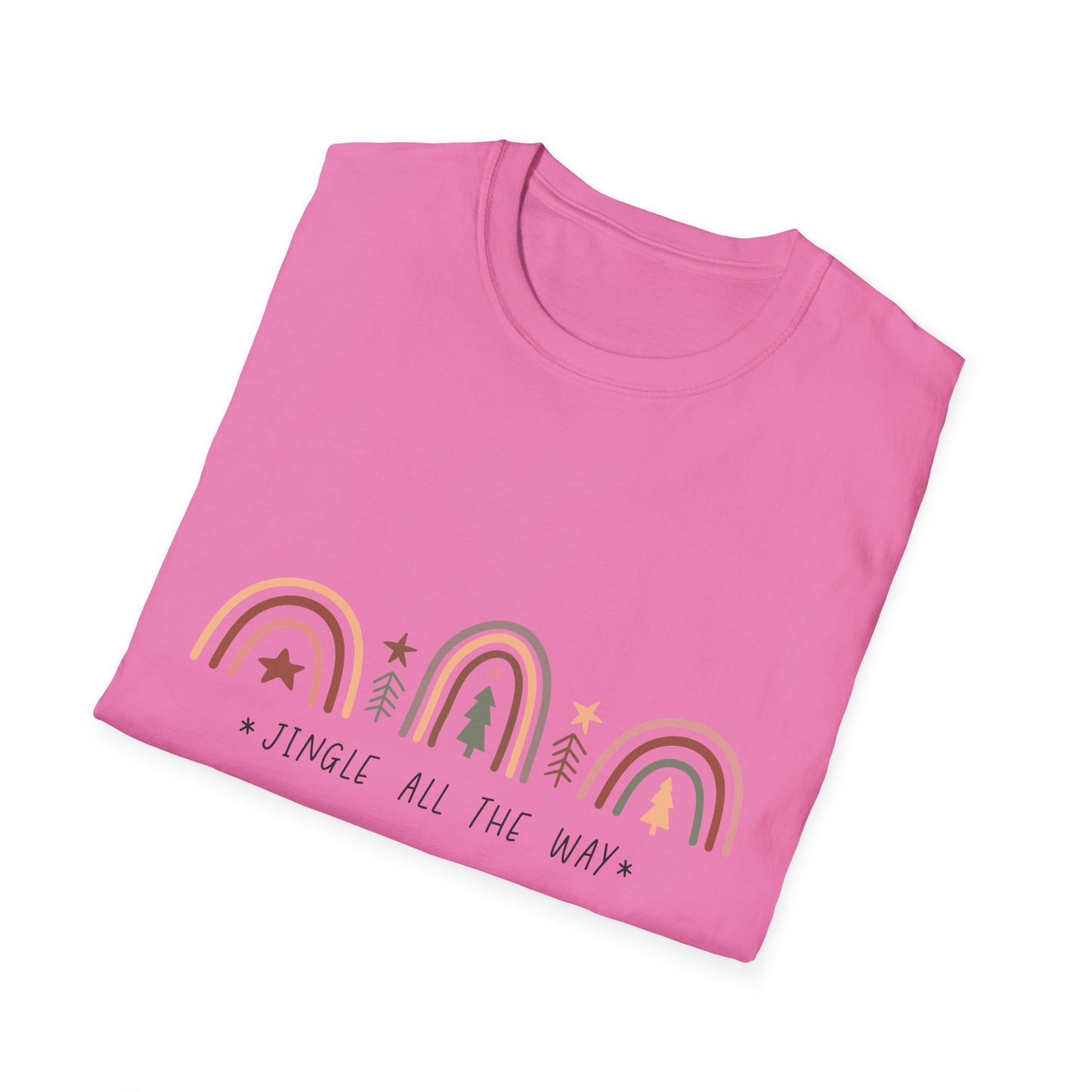 Jingle All the Way Unisex Softstyle T-Shirt – Festive Holiday Christmas Vibes