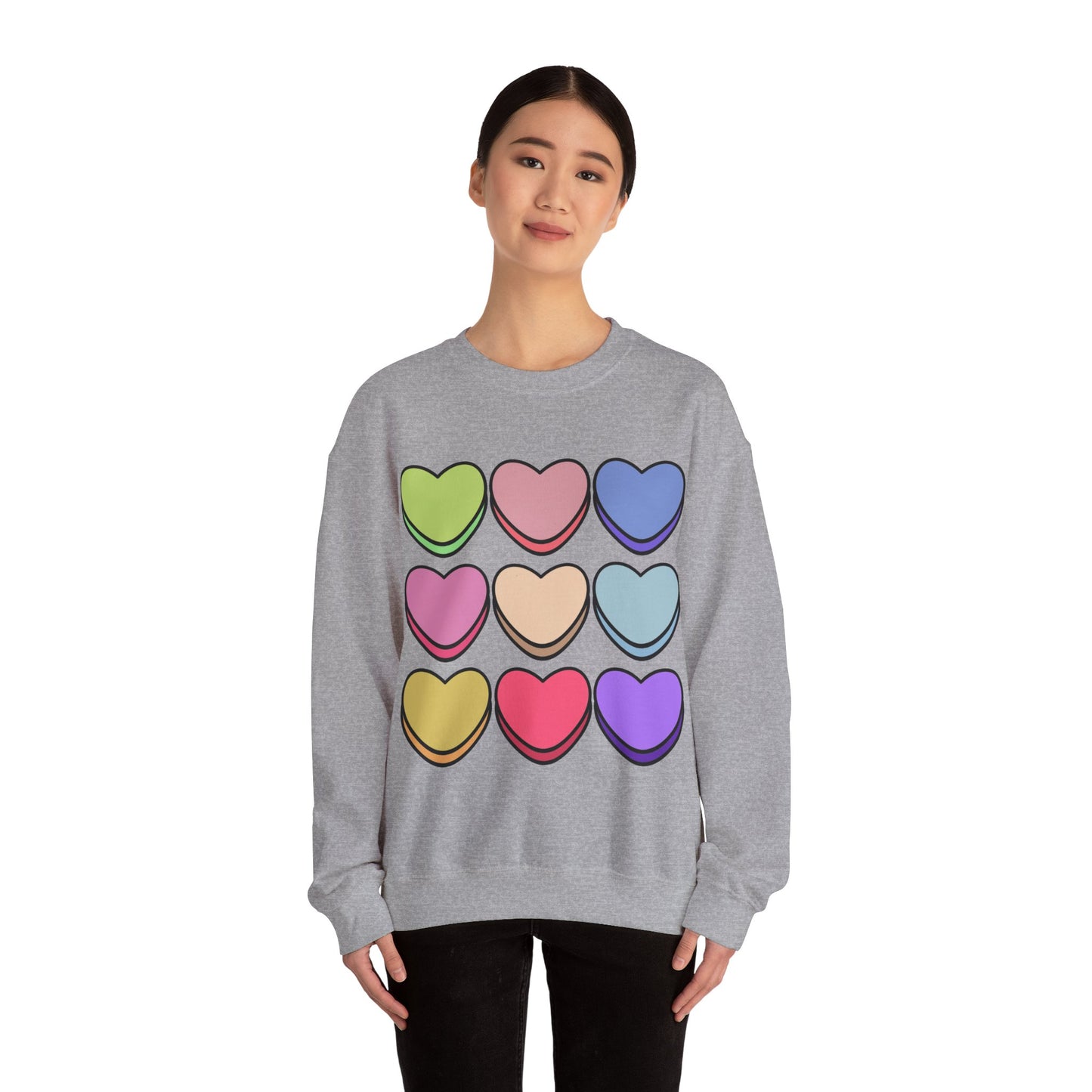 Valentines Hearts Heavy Blend™ Crewneck Sweatshirt