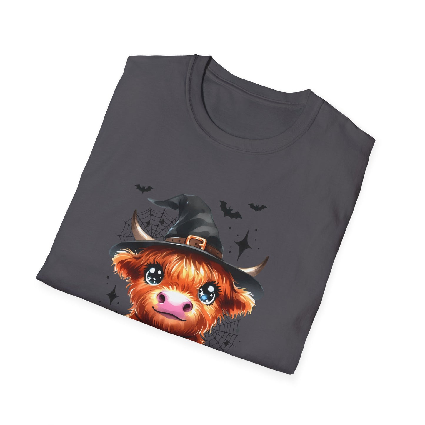 Spooky Heifer Halloween Cow Unisex Softstyle T-Shirt for Halloween