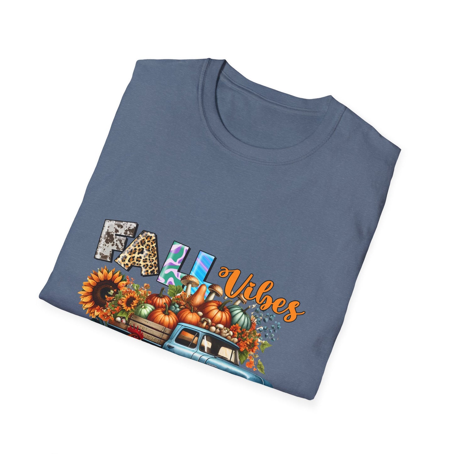 Fall Vibes Farm Unisex Softstyle T-Shirt - Perfect for Autumn Celebrations