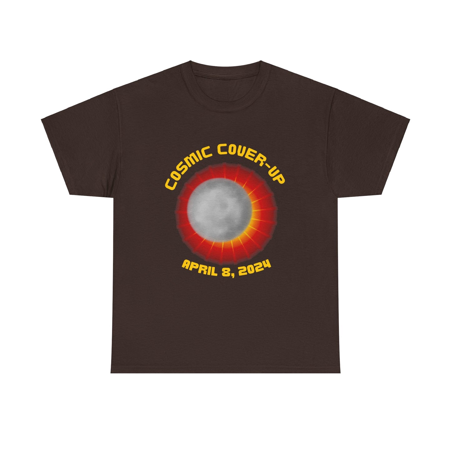 Solar Eclipse Cosmic Cover-UpUnisex Heavy Cotton Tee