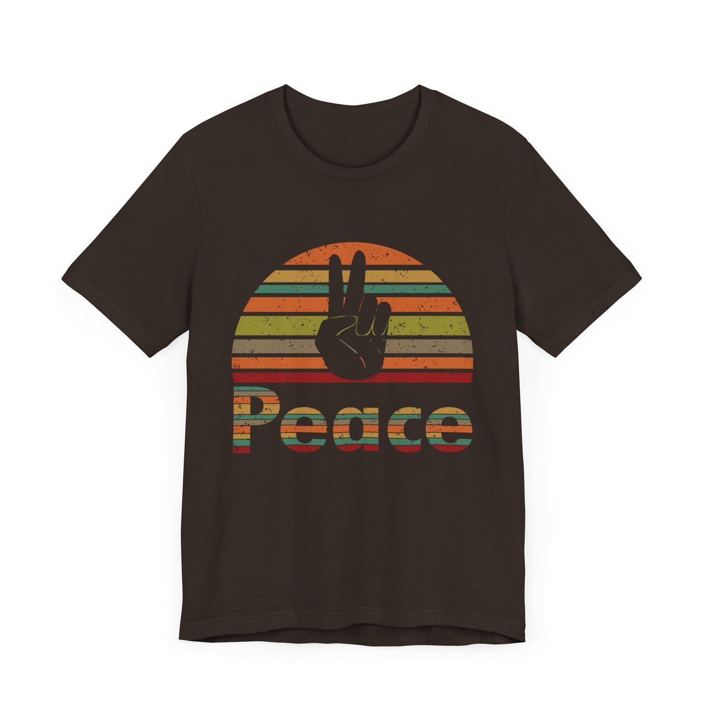 Retro Peace Unisex Jersey Short Sleeve Tee