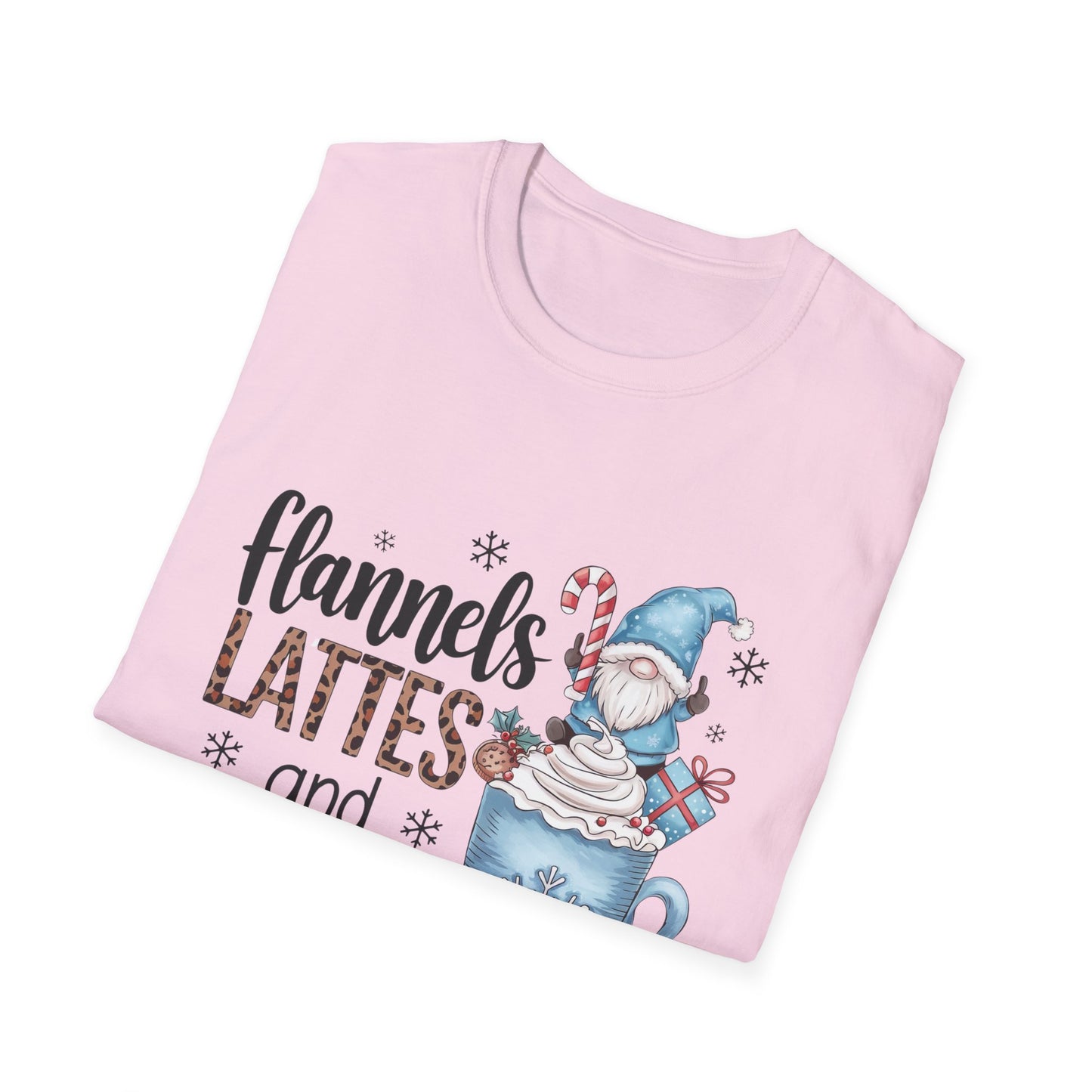 Cozy Flannels, Lattes & Leggings Winter Holiday Unisex T-Shirt