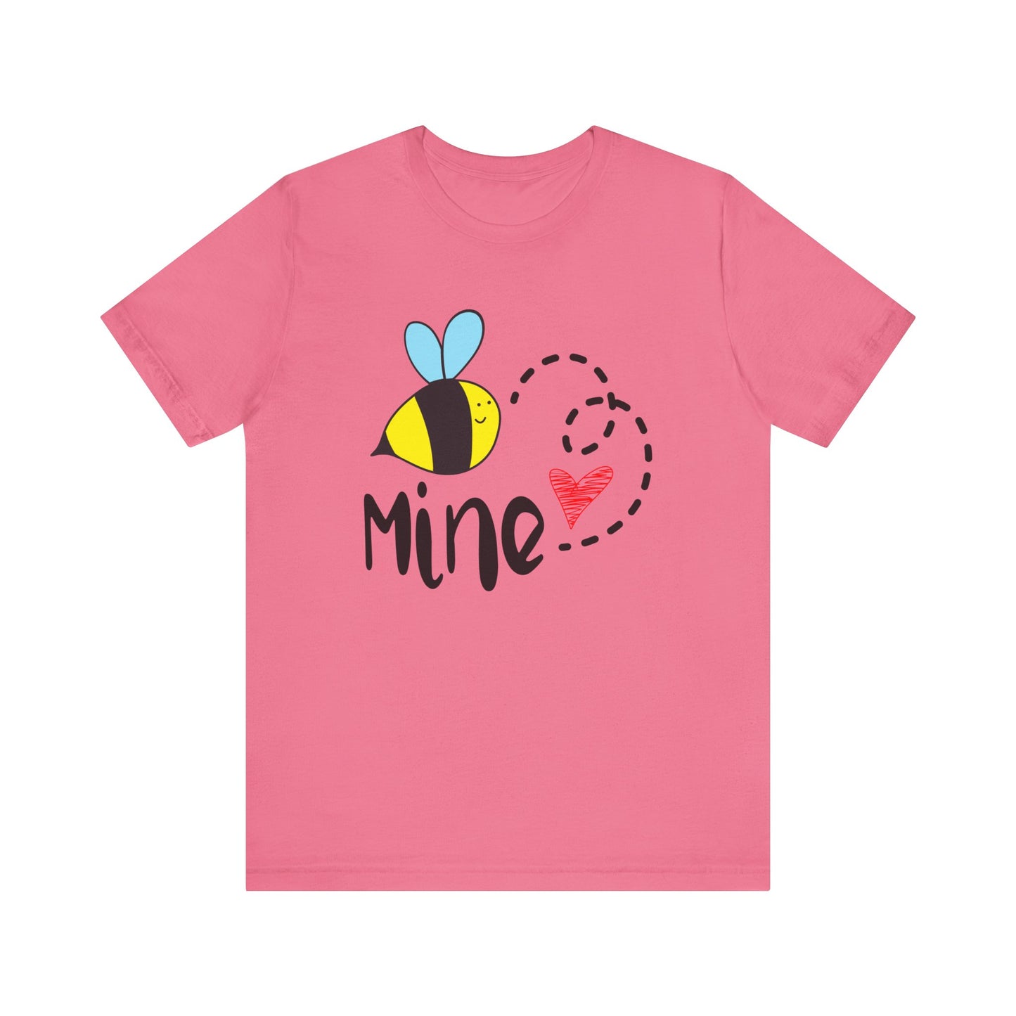 Bee Mine Valentine Unisex Jersey Short Sleeve Tee