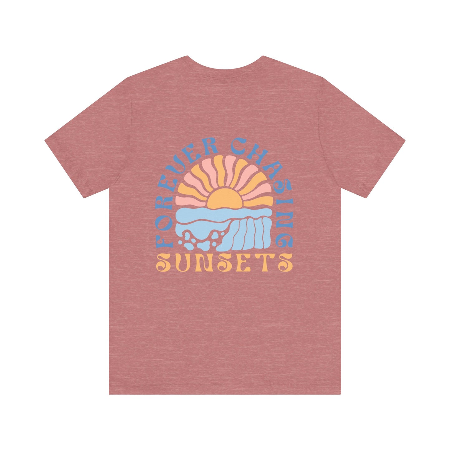 Beach Vibes Forever Chasing Sunsets Unisex Jersey Short Sleeve Tee