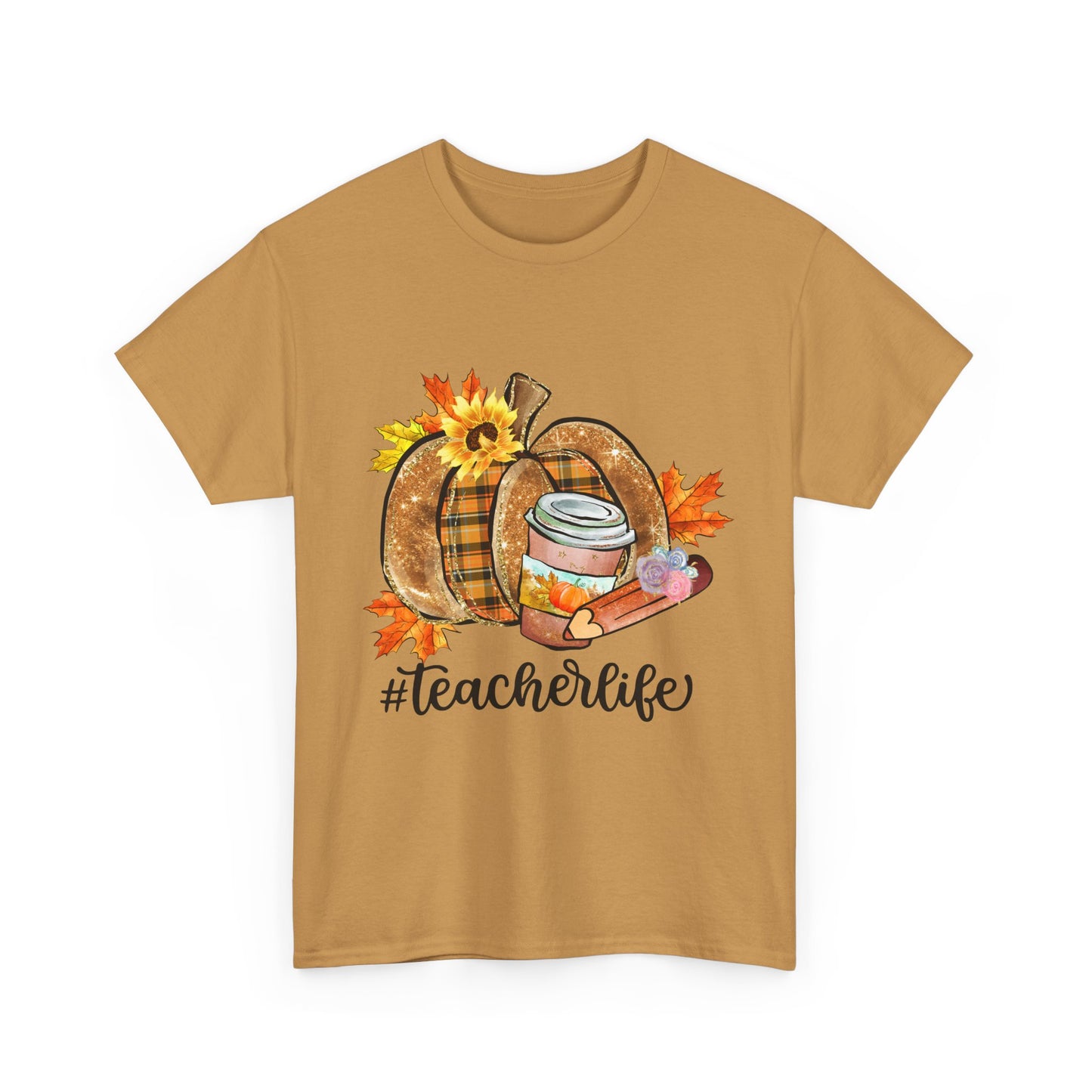 Fall Teacher Life Unisex Heavy Cotton Tee