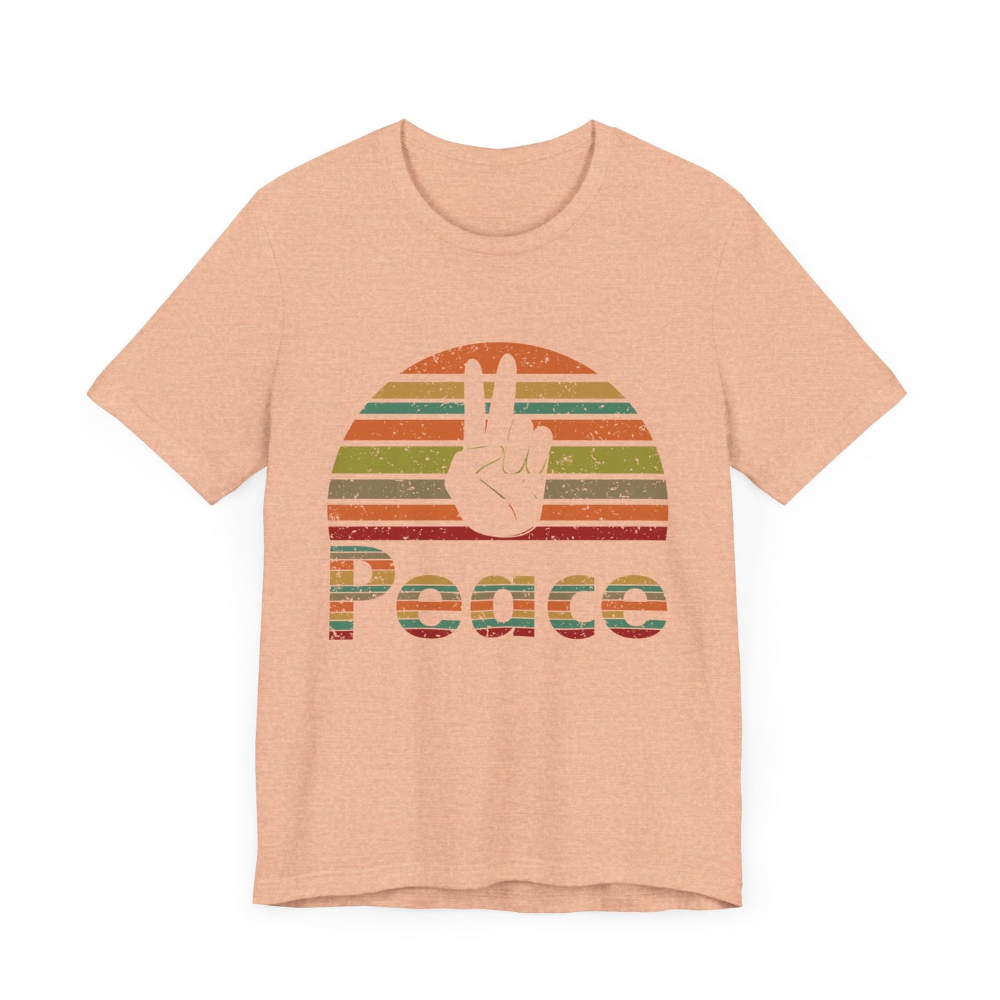 Retro Peace Unisex Jersey Short Sleeve Tee