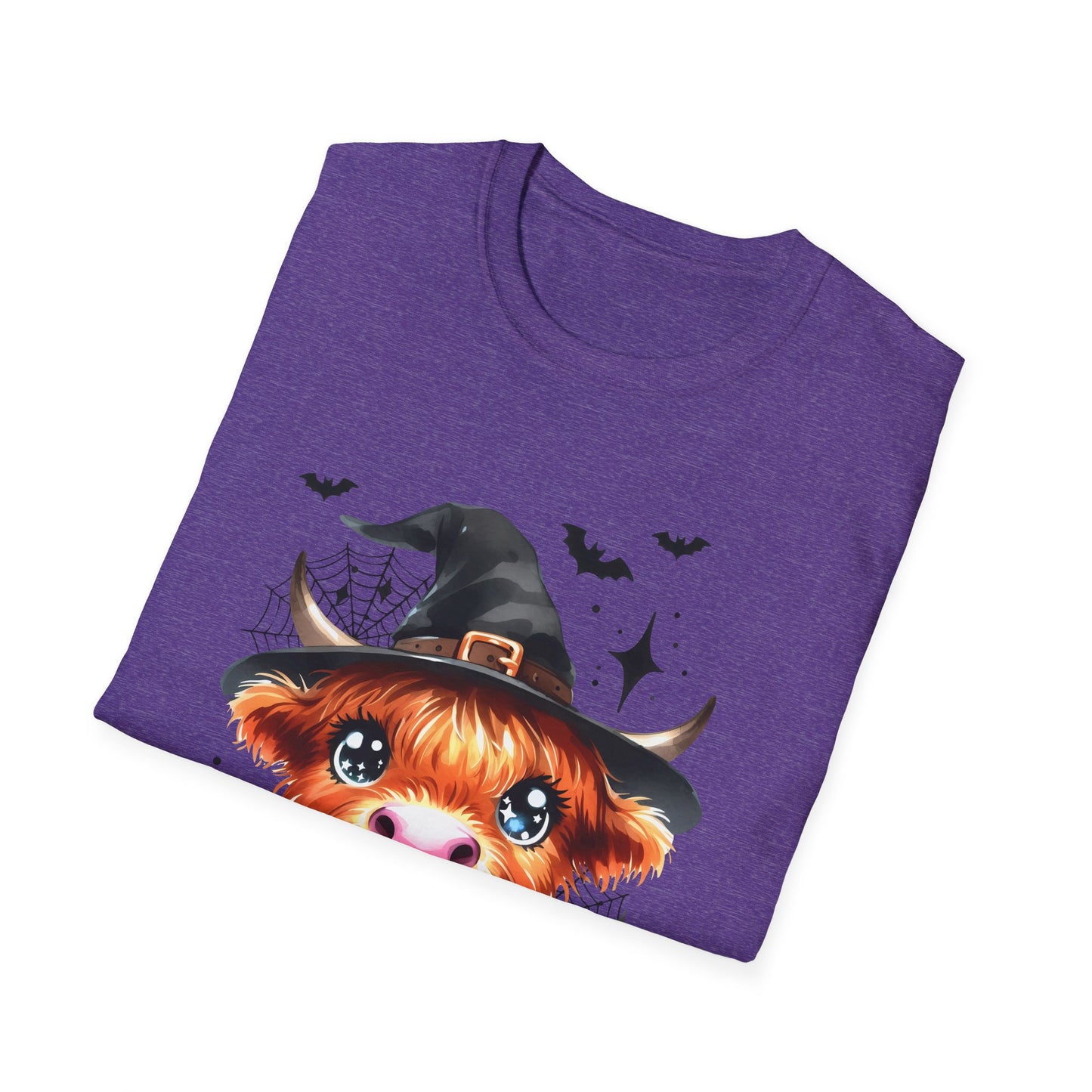 Spooky Heifer Halloween Cow Unisex Softstyle T-Shirt for Halloween