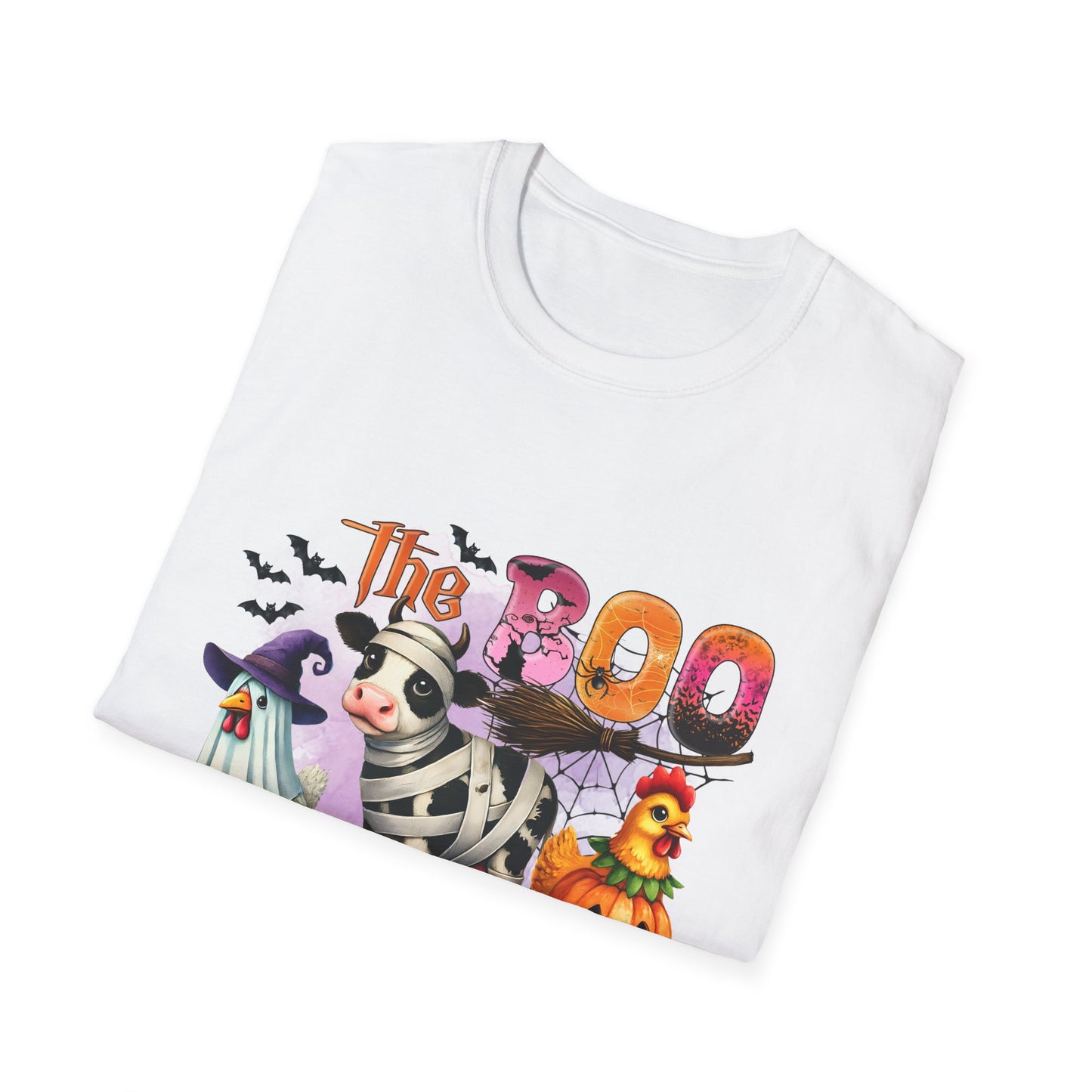 The Halloween Boo Crew  Farm Unisex Softstyle T-Shirt