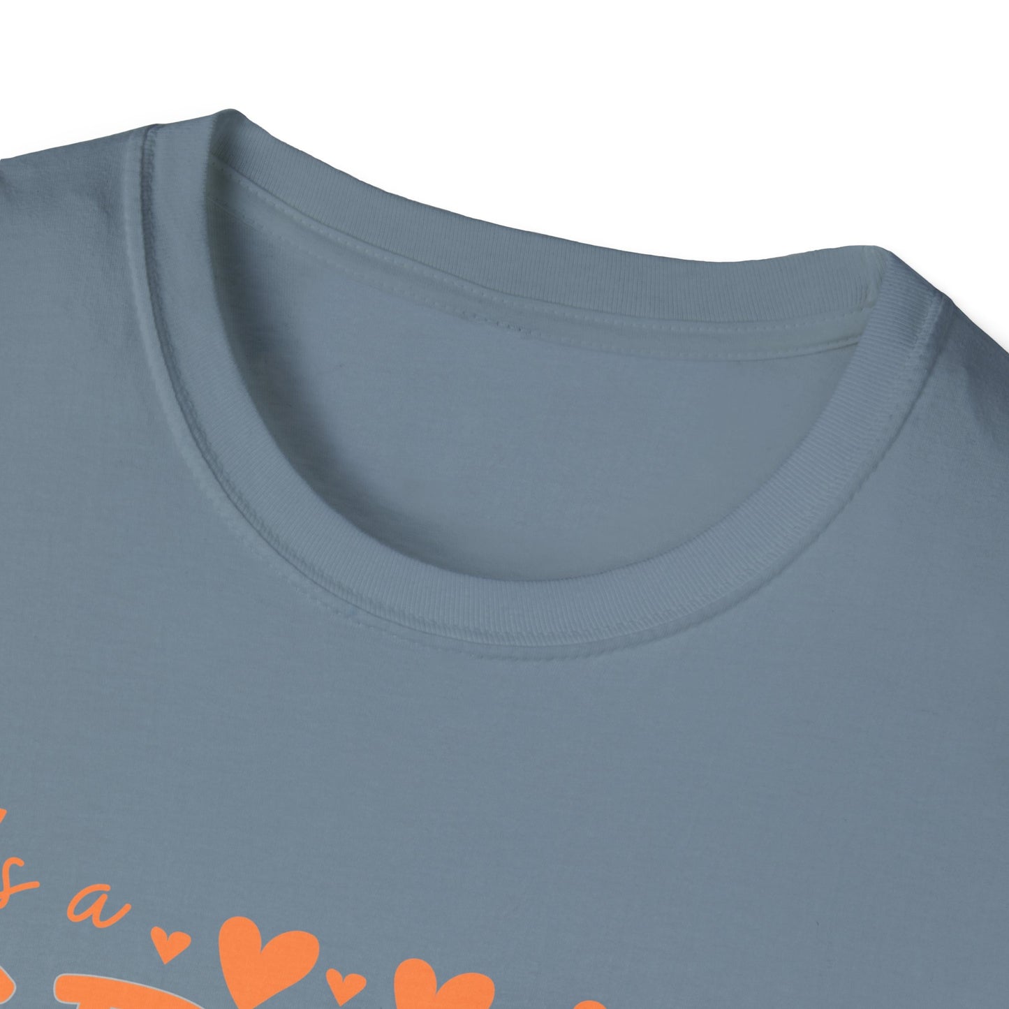 It's a Great Day to Be a Monarch! Orange Lettering  Unisex Softstyle T-Shirt