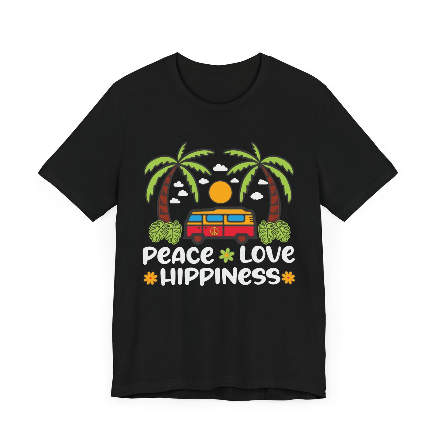 Peace Love Hippiness Unisex Jersey Short Sleeve Tee