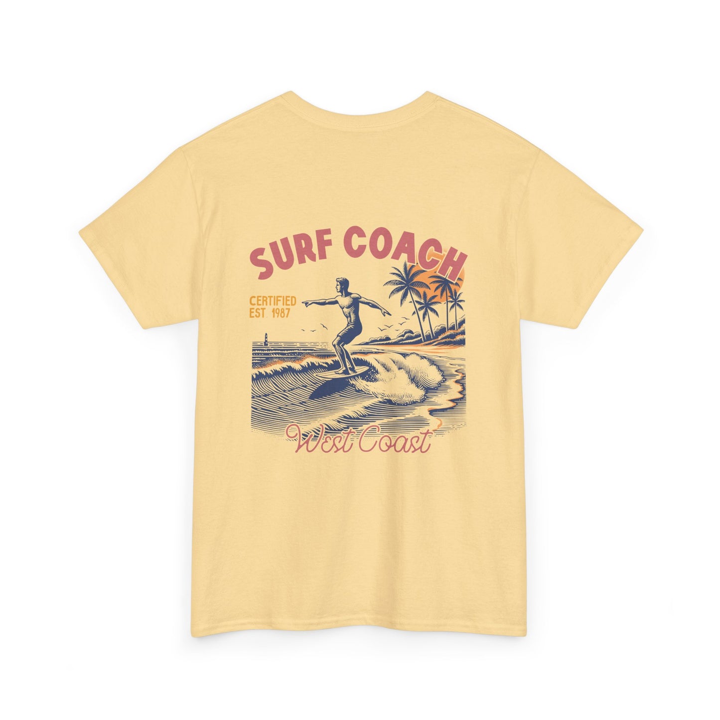 Big Waves Surf Coach Unisex Heavy Cotton Tee