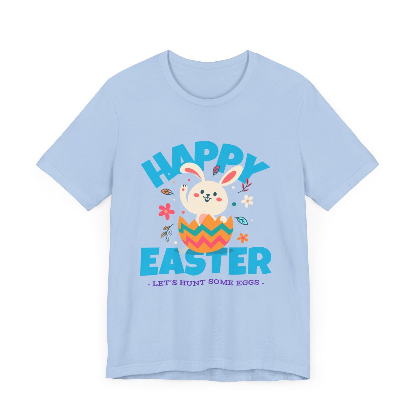 HAPPY EASTER Let's Hunt for Some Eggs Unisex Jersey Short Sleeve Tee