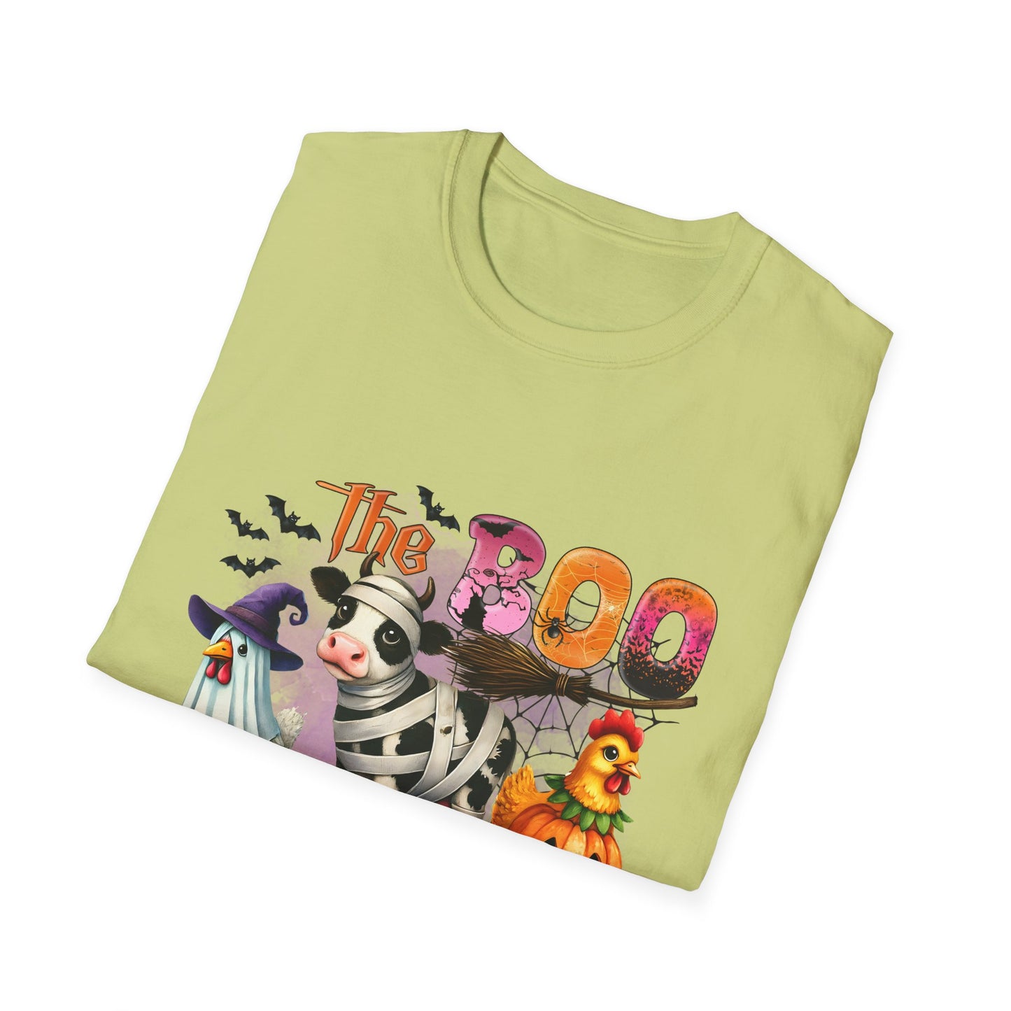 The Halloween Boo Crew  Farm Unisex Softstyle T-Shirt