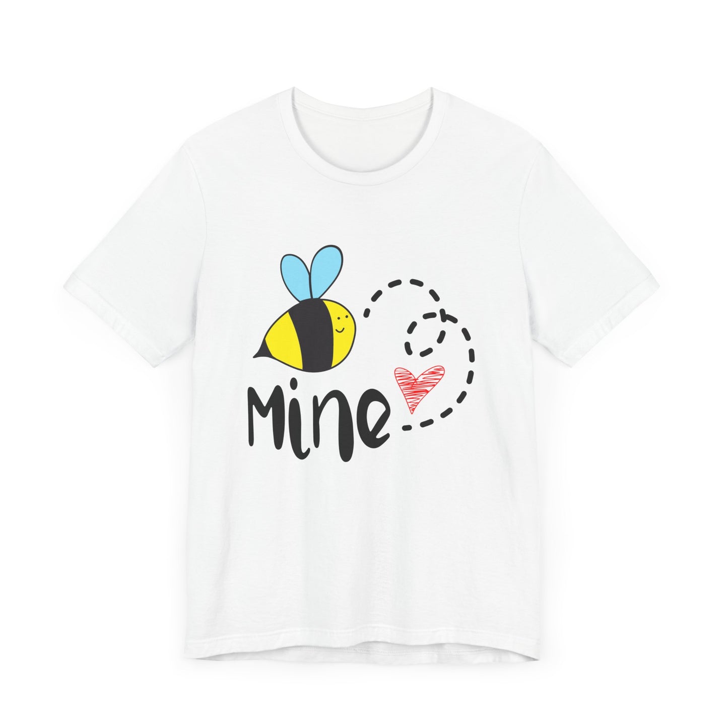 Bee Mine Valentine Unisex Jersey Short Sleeve Tee