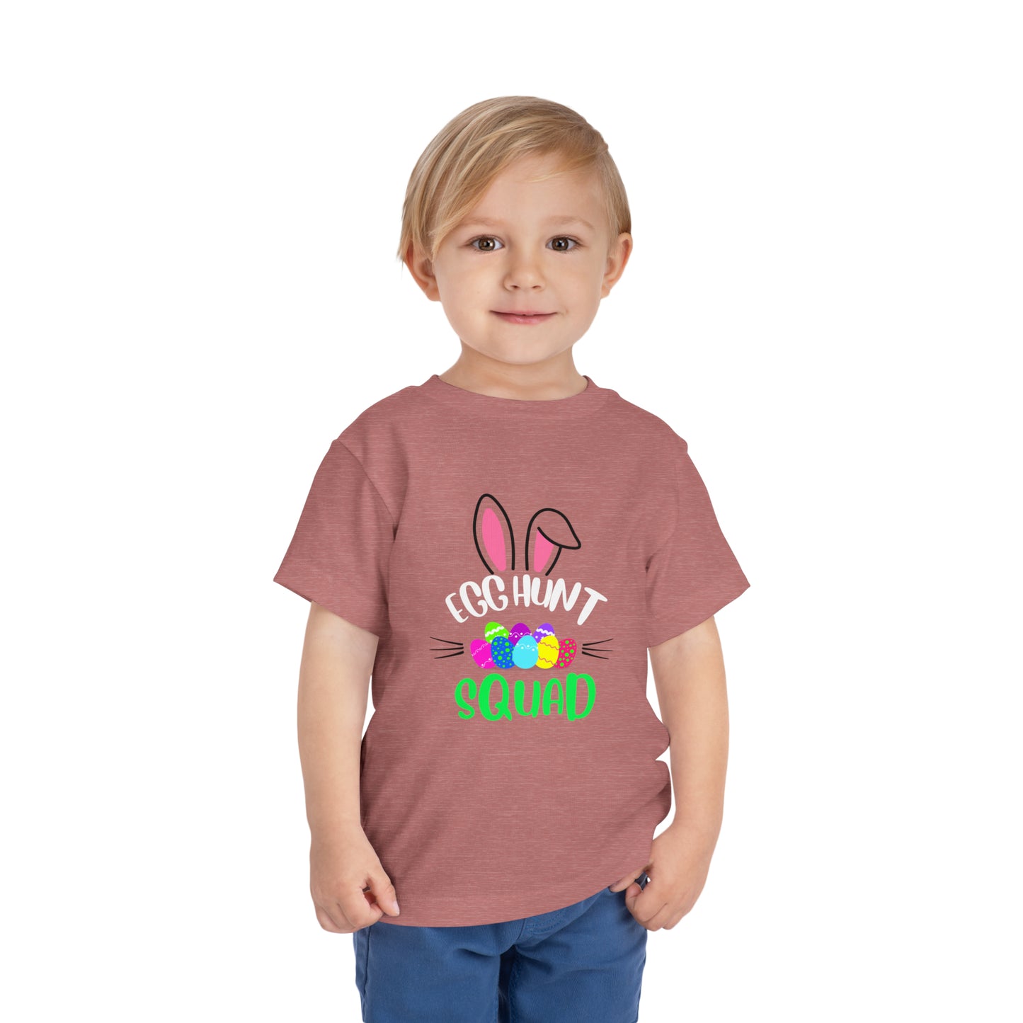 Egg Hunt Squad Toddler Short Sleeve Tee