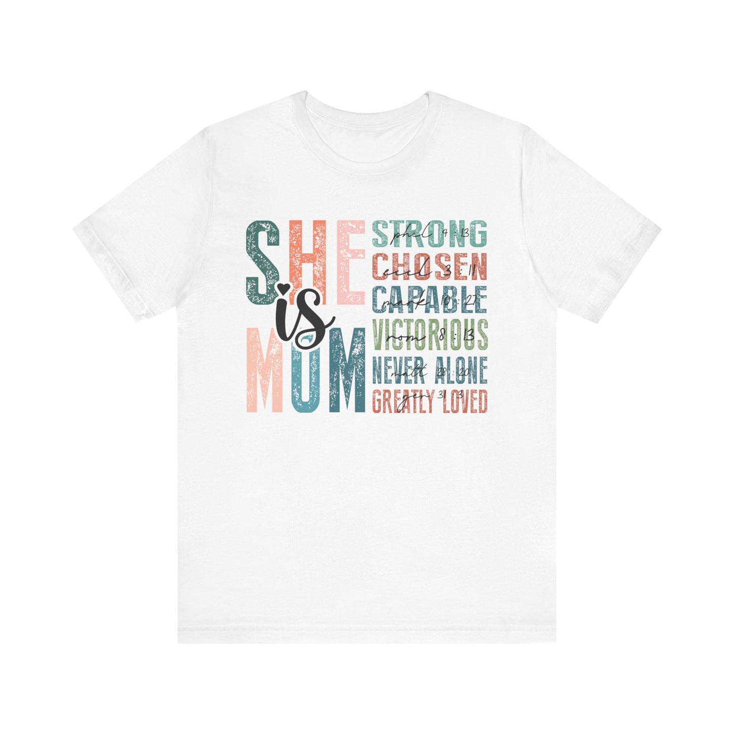 She is Mom Unisex Jersey Short Sleeve Tee