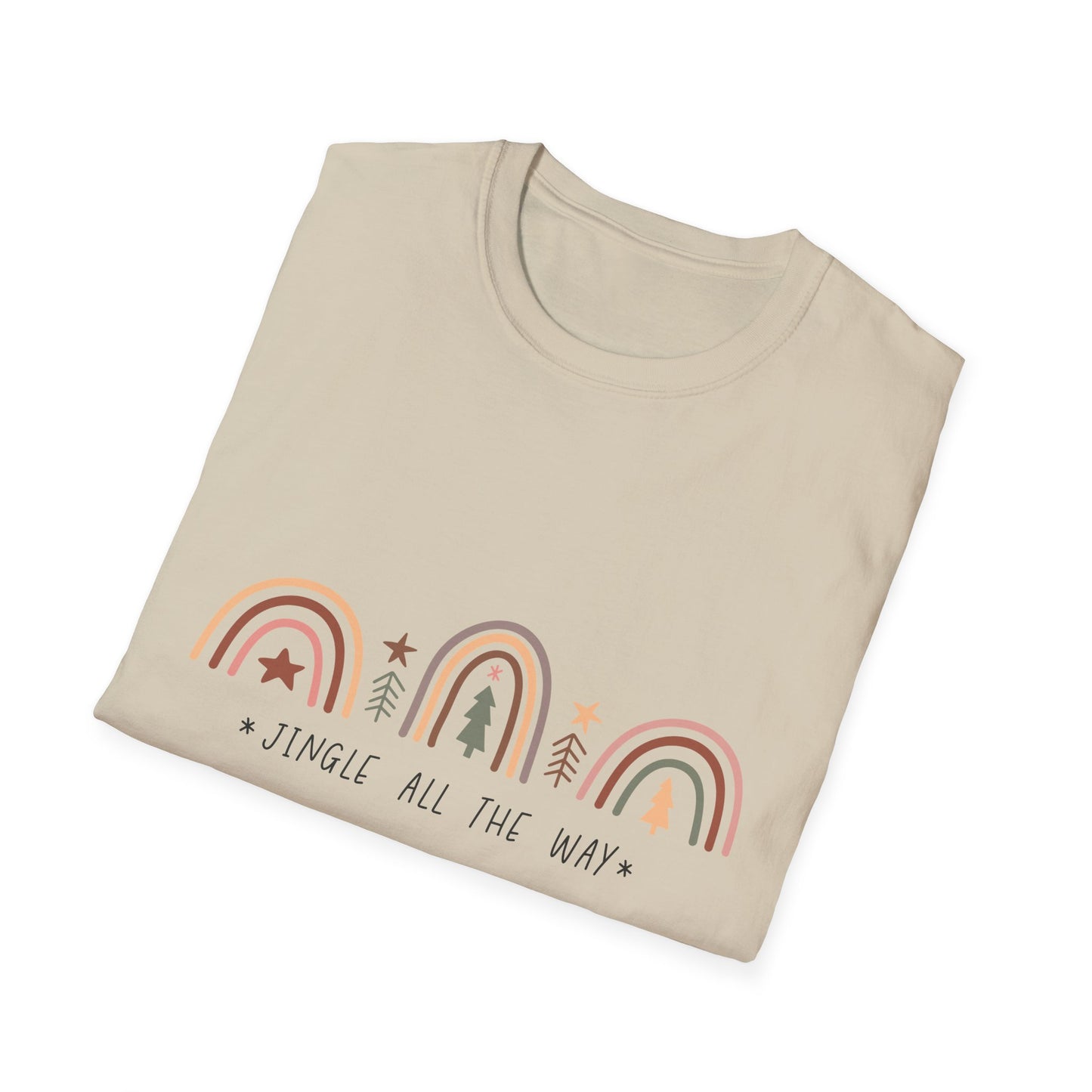 Jingle All the Way Unisex Softstyle T-Shirt – Festive Holiday Christmas Vibes