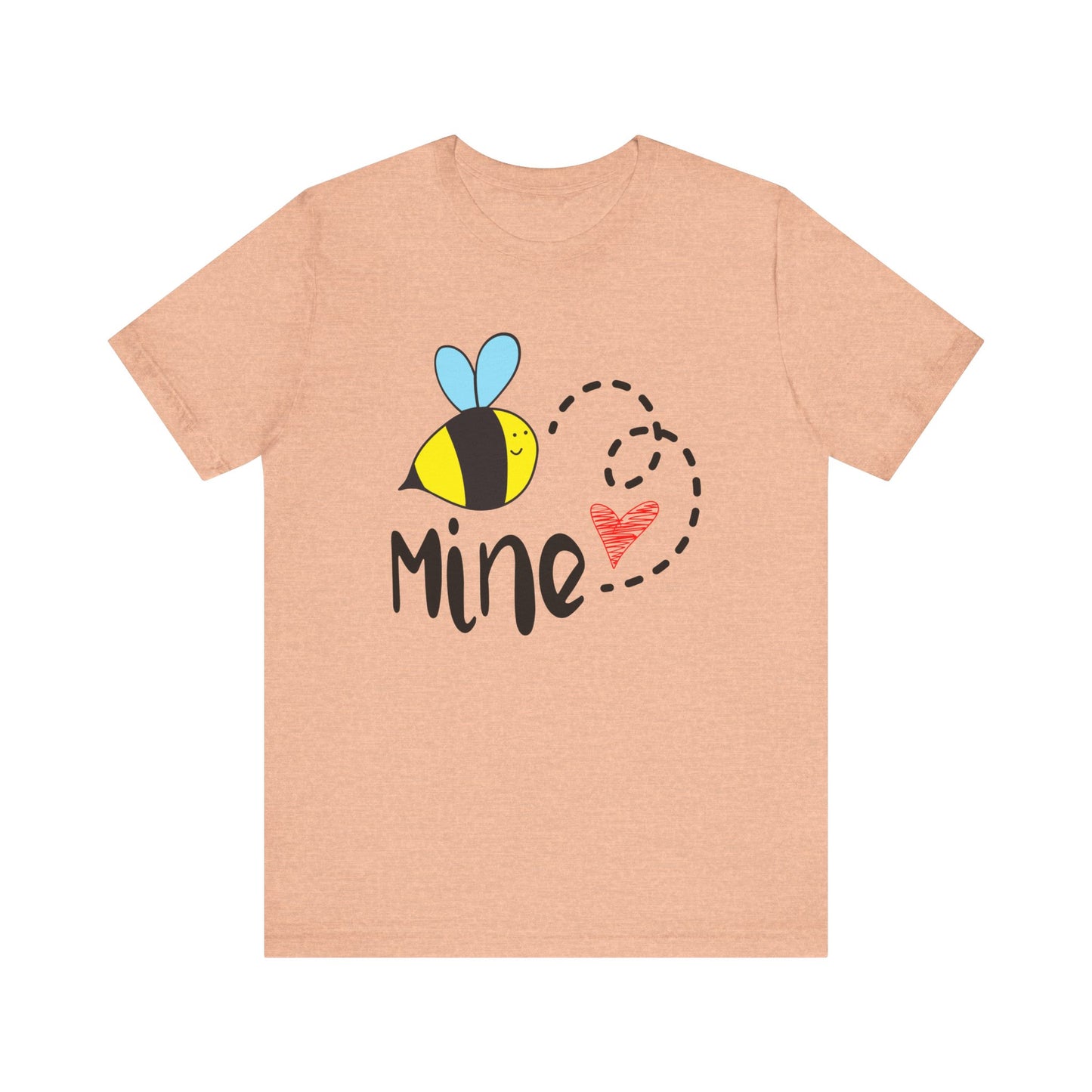 Bee Mine Valentine Unisex Jersey Short Sleeve Tee