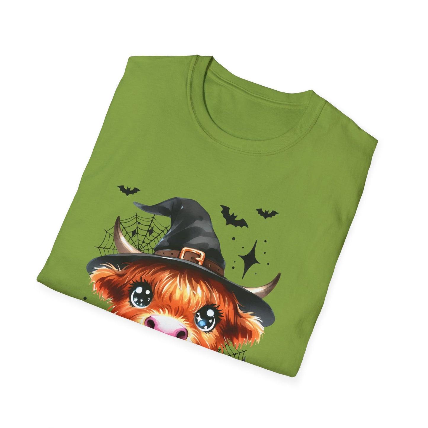 Spooky Heifer Halloween Cow Unisex Softstyle T-Shirt for Halloween