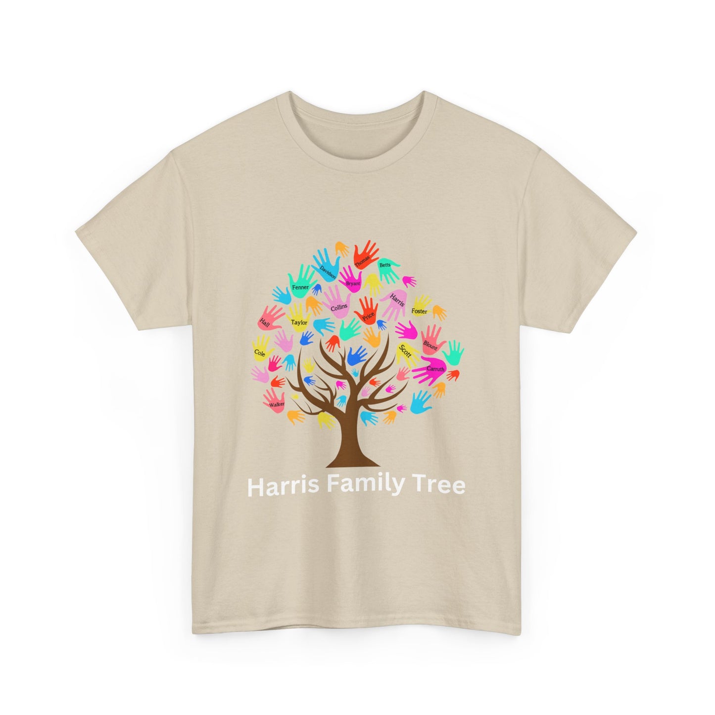 Harris Family Tree Set 2 Unisex Heavy Cotton Tee