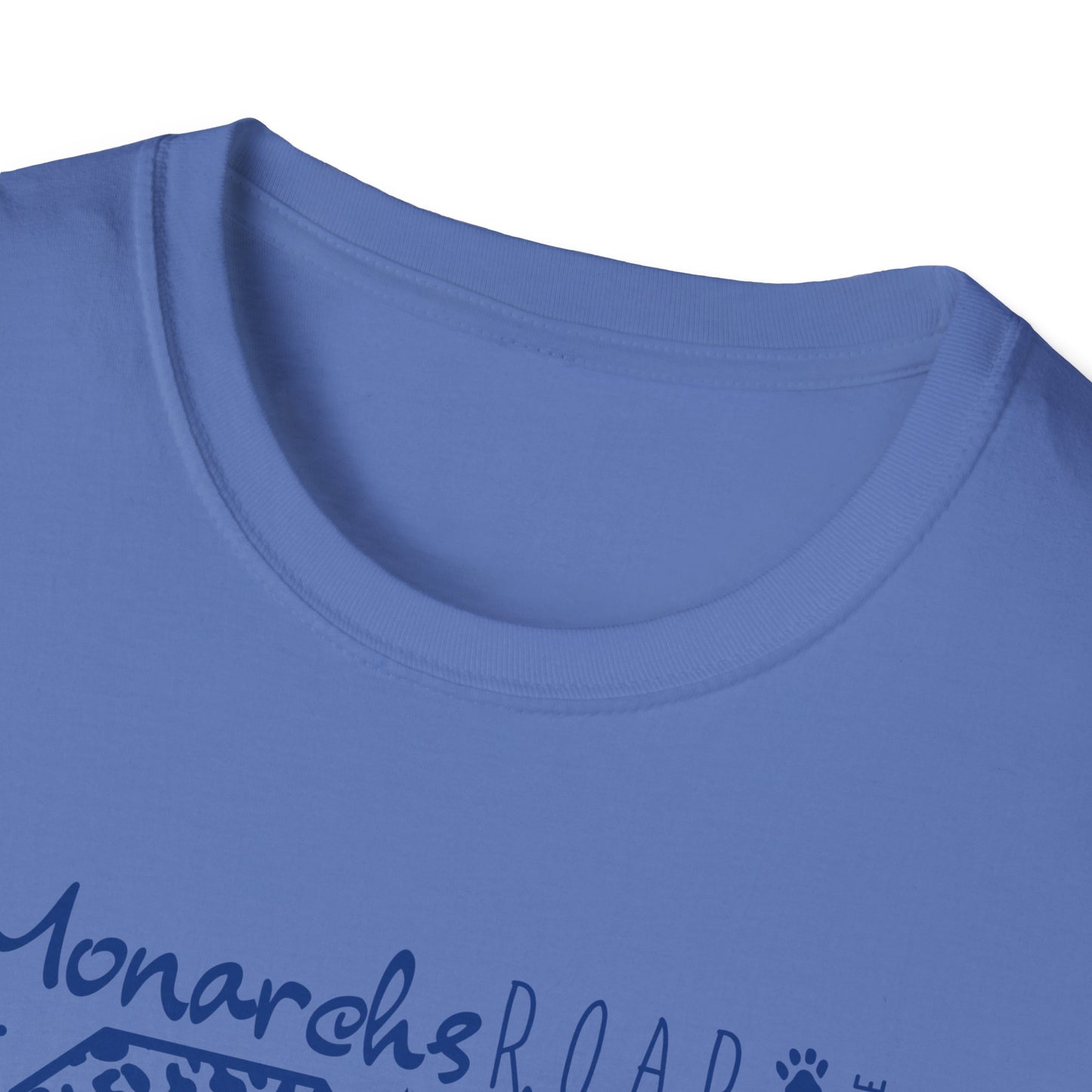 GO Monarchs Blue Leopard Print Unisex T-Shirt - School Spirit & Team Pride