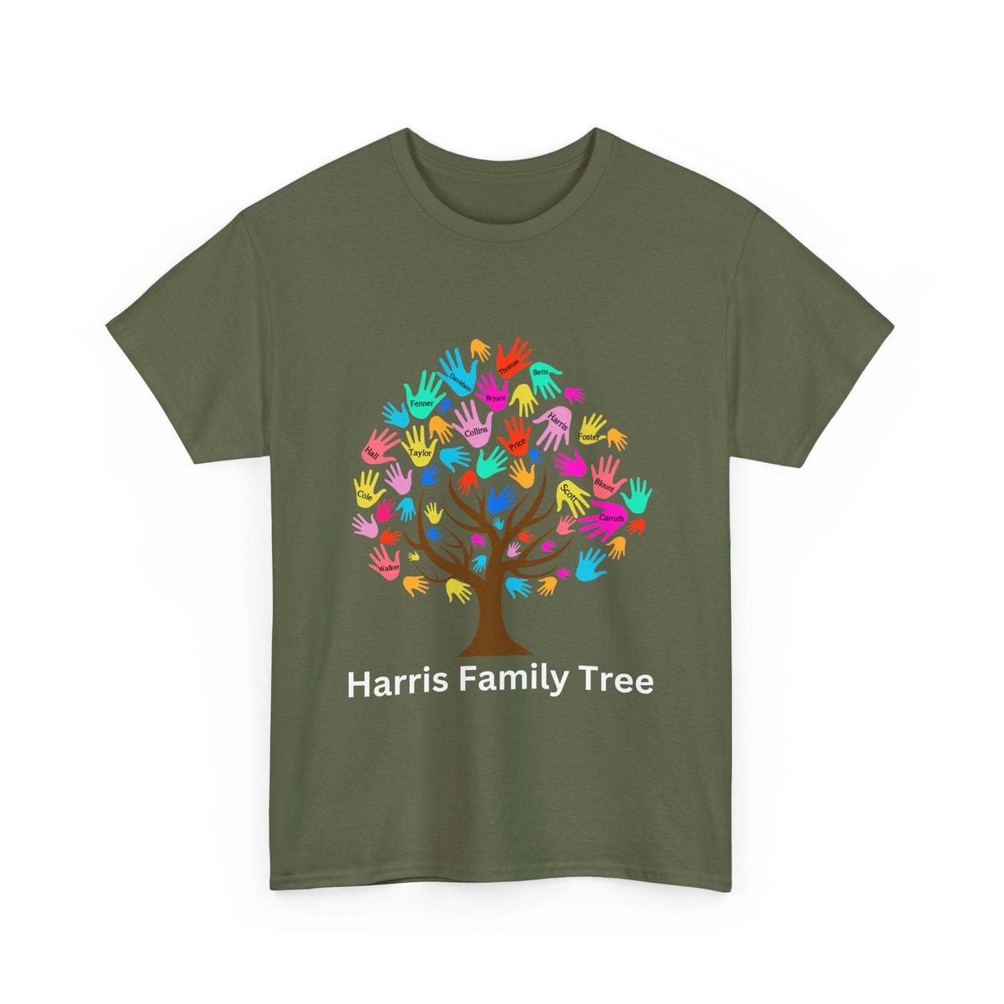 Harris Family Tree Set 2 Unisex Heavy Cotton Tee