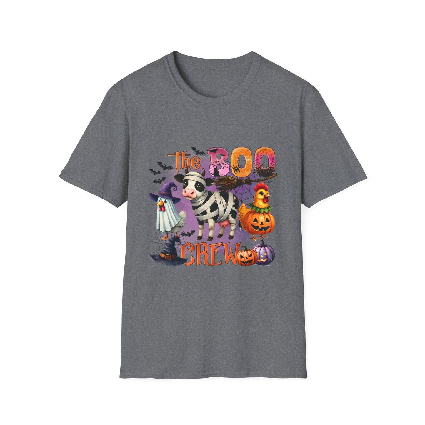 The Halloween Boo Crew  Farm Unisex Softstyle T-Shirt