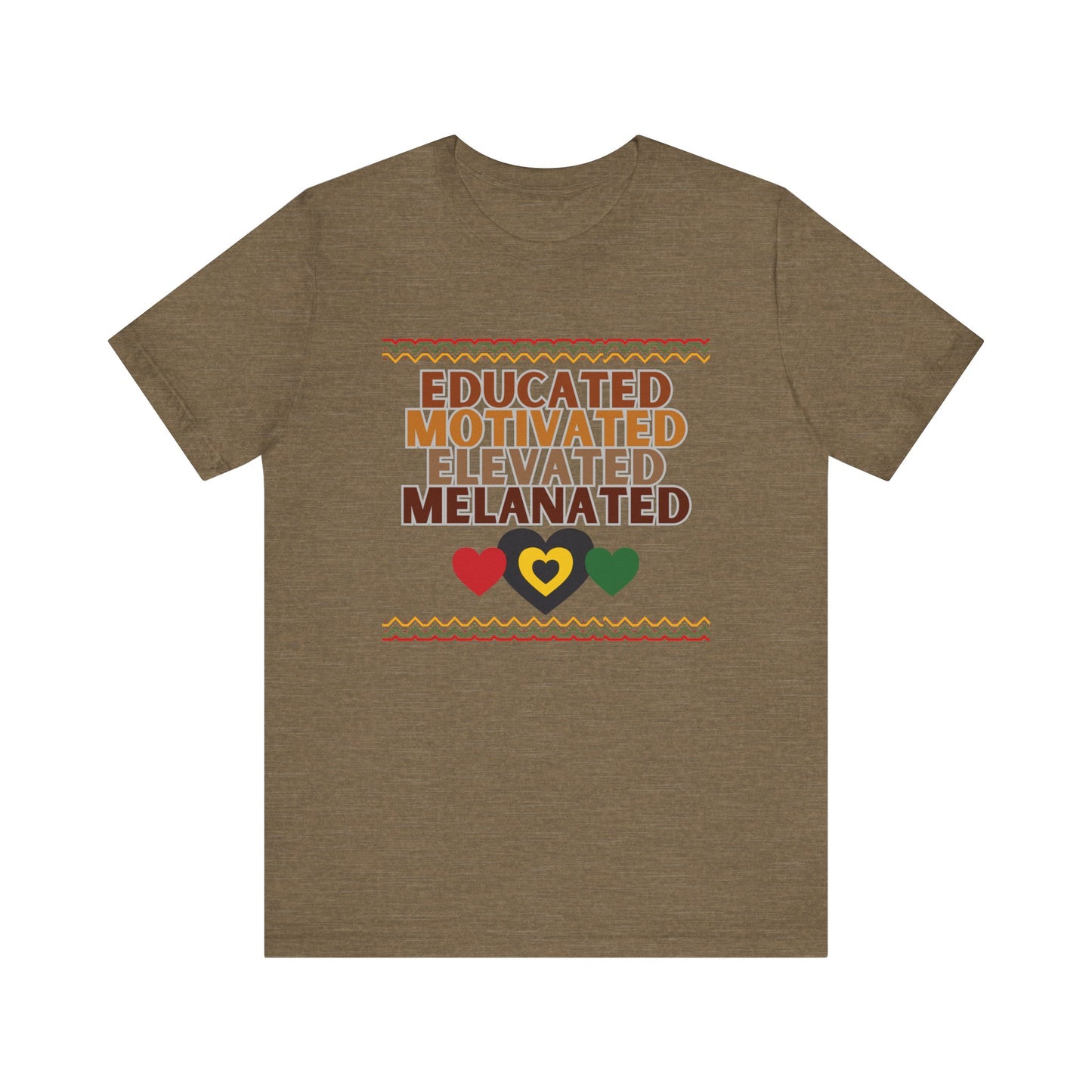 Educated, Motivated, Black History Unisex Jersey Short Sleeve Tee