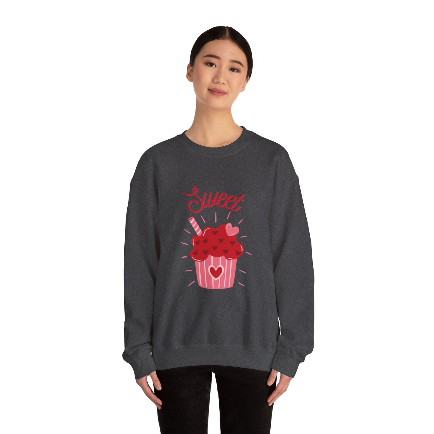 Valentines Cupcake Unisex Heavy Blend™ Crewneck Sweatshirt