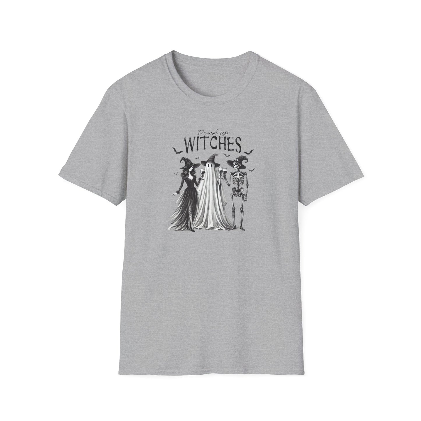 Spooky Witches Unisex Softstyle T-Shirt - Perfect for Halloween