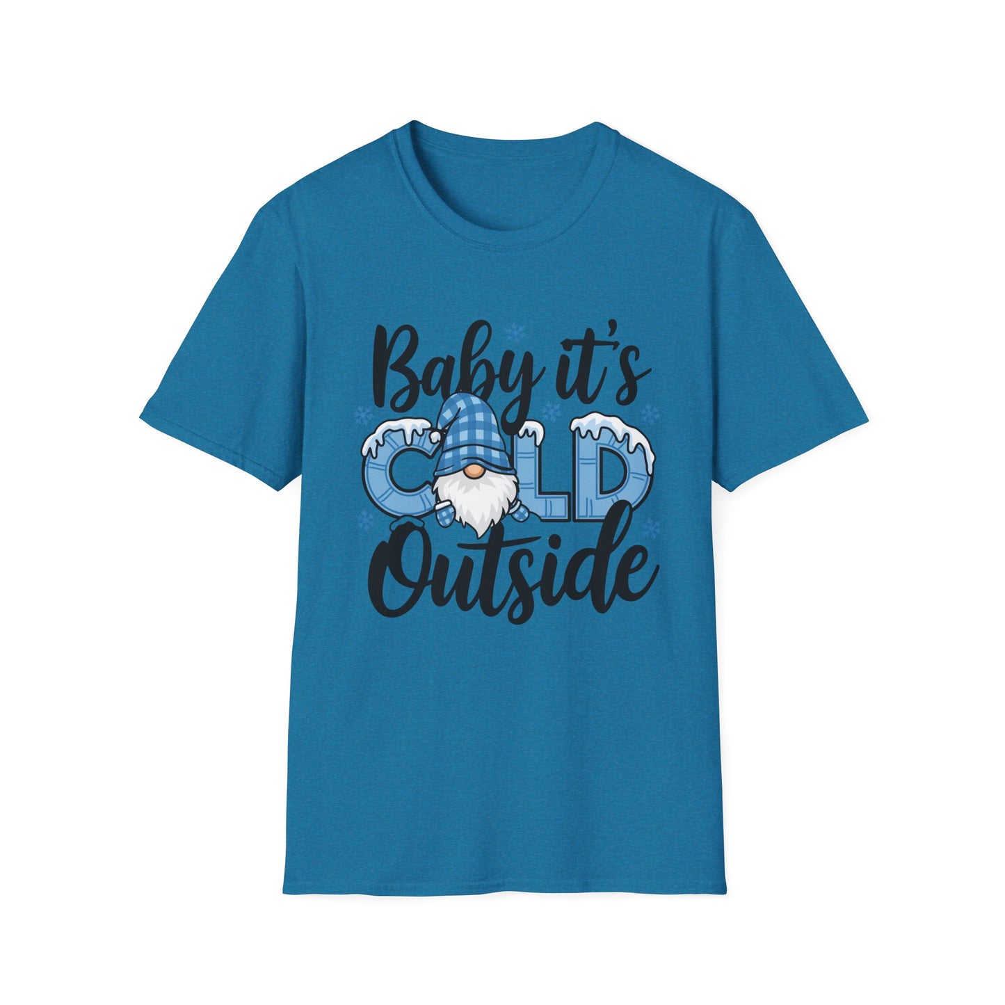 Baby It's Cold Outside Unisex Softstyle T-Shirt - Cozy Winter Vibes