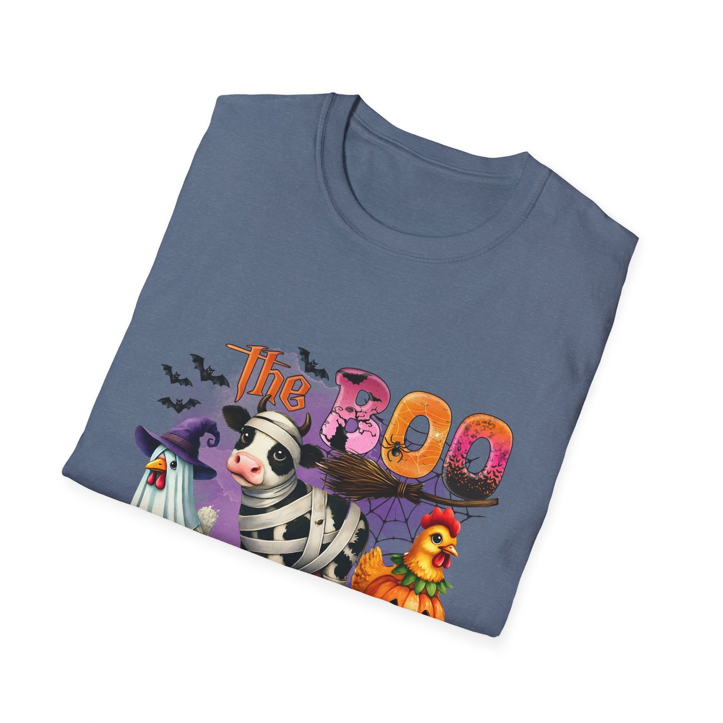 The Halloween Boo Crew  Farm Unisex Softstyle T-Shirt