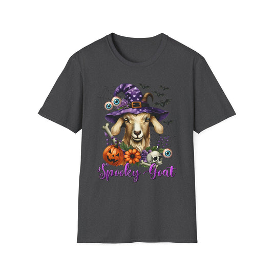 Spooky Goat Fall Halloween Farm  Unisex Softstyle T-Shirt