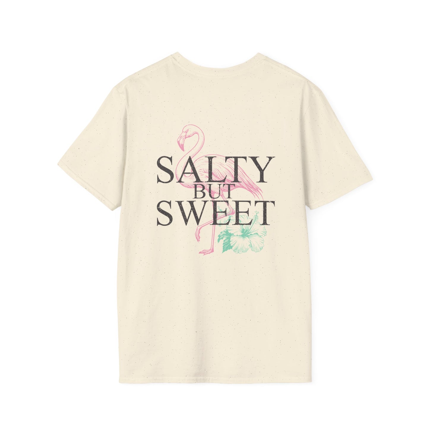 Salty but Sweet Flamingo Stay  Unisex Softstyle T-Shirt