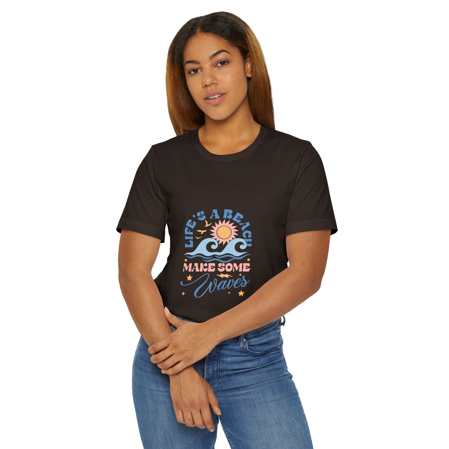 Life's a Beach Make Some Waves Unisex Jersey T-Shirt