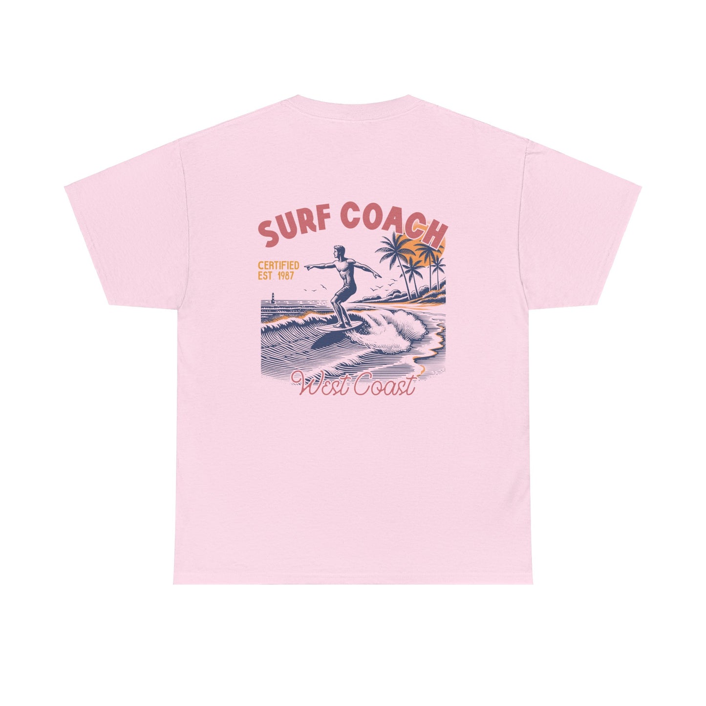 Big Waves Surf Coach Unisex Heavy Cotton Tee