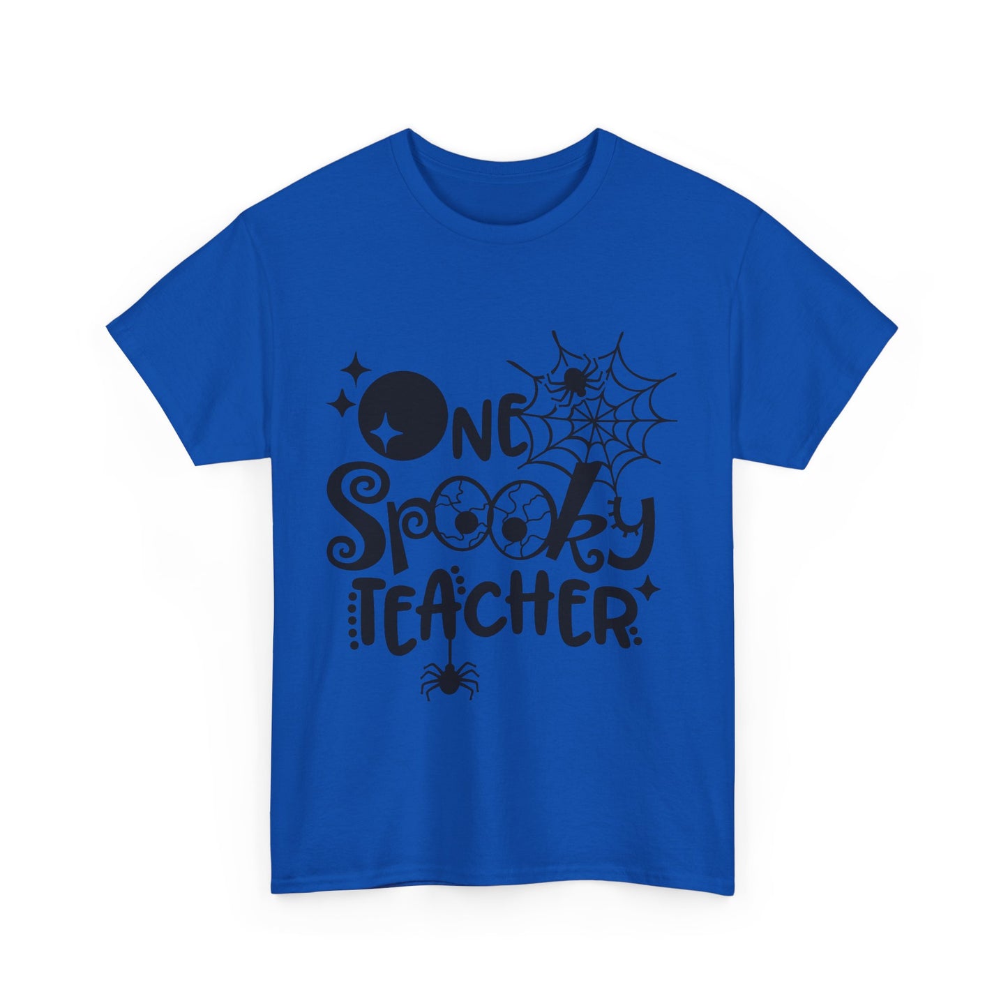 Spooky Teacher Halloween Tee - Unisex Heavy Cotton Shirt